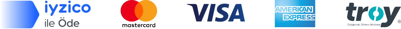 iyzico ile Öde - Mastercard - Visa - American Express - Troy